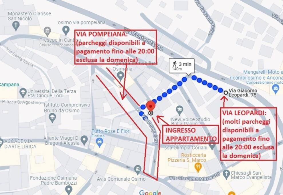 Ferienwohnung Osimo Nel Cuore Del Centro, Free Wi-Fi E Netflix Exterior foto
